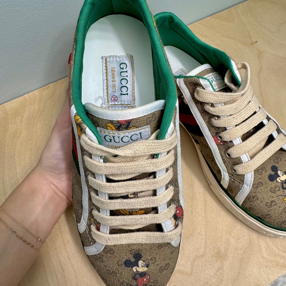 Gucci x Disney Mickey Mouse Sneaker - Size 36